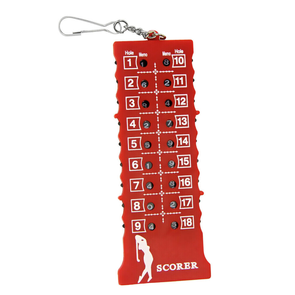 Portable   Golf   Score   Scorer   Stroke   Counter   Red   Scores   Counting
