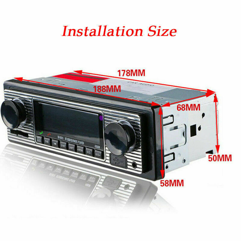4-Channel 1 Din Digital Bluetooth Audio USB/SD/WMA/MP3/WAV Radio Stereo Player