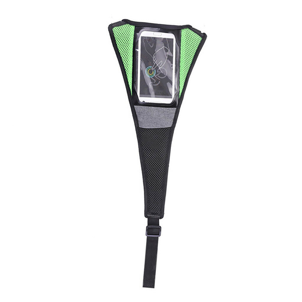 Bike Sweat Cover Bicycle Frame Guard Adjustable Net Strap Elastic Belt Green