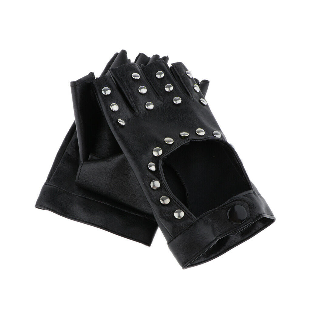 Sports Gloves Half Finger Gloves Black Hollow Out Driving Fingerless Gloves