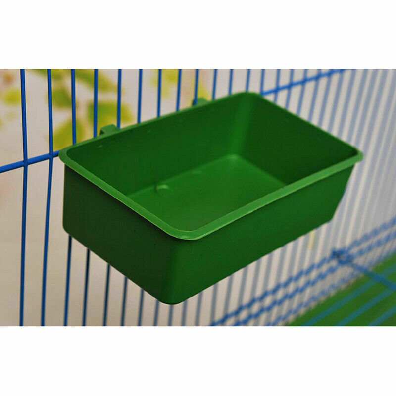 Pigeon Feeder Drinker Food Bowl Water Cup Bird Pet Parrot Cage Sand Cup US