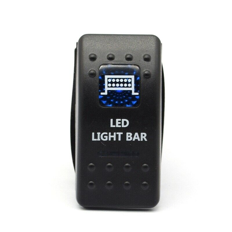 Car Driving Light 5-Pin Blue LED Rocker Switch + 40A Relay Wi Harness Kit H4Z6