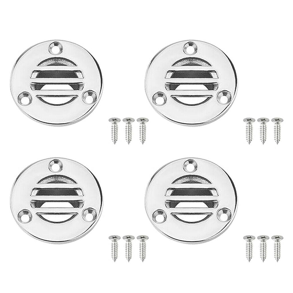 4x Deck Floor Drain Scupper 316 Stainless Steel Boat Ship Yacht 7/8inch