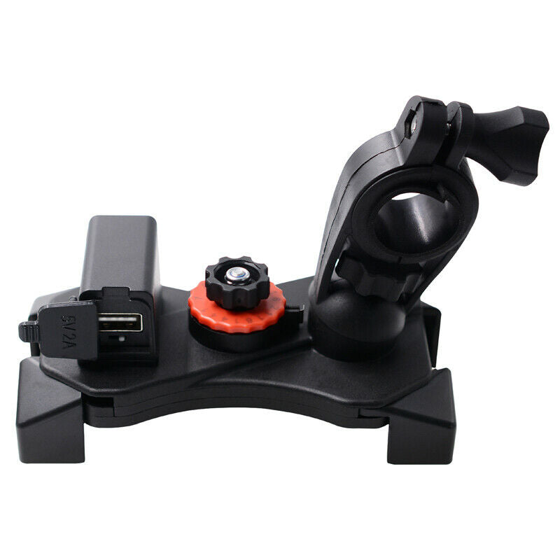 1PC One Button Lock Motorcycle Bikes Handlebar Phone Holder USB Charging Bracket