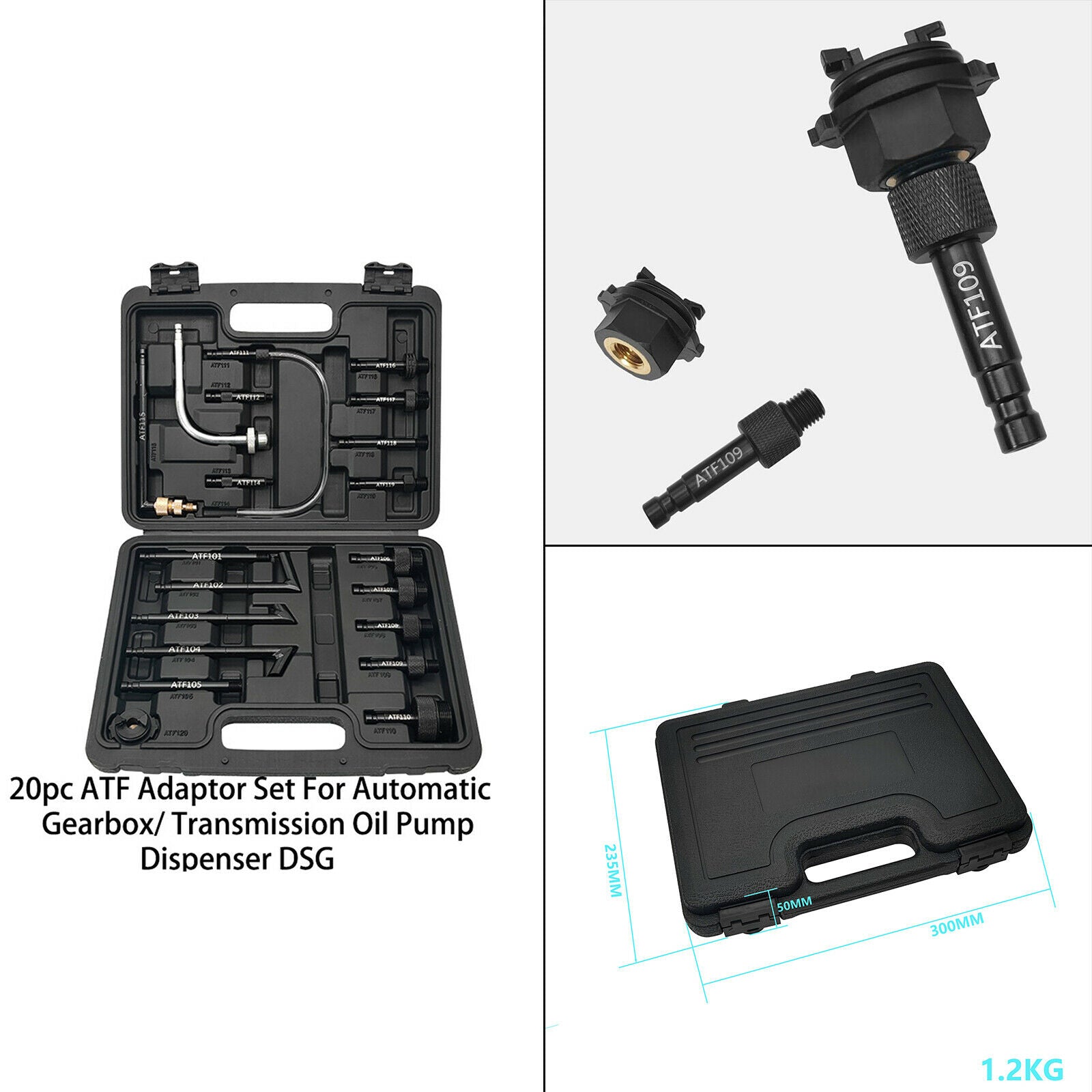 20-Pack Vehicle ATF Adapter Set Repair Tools for Transmission Oil Pump