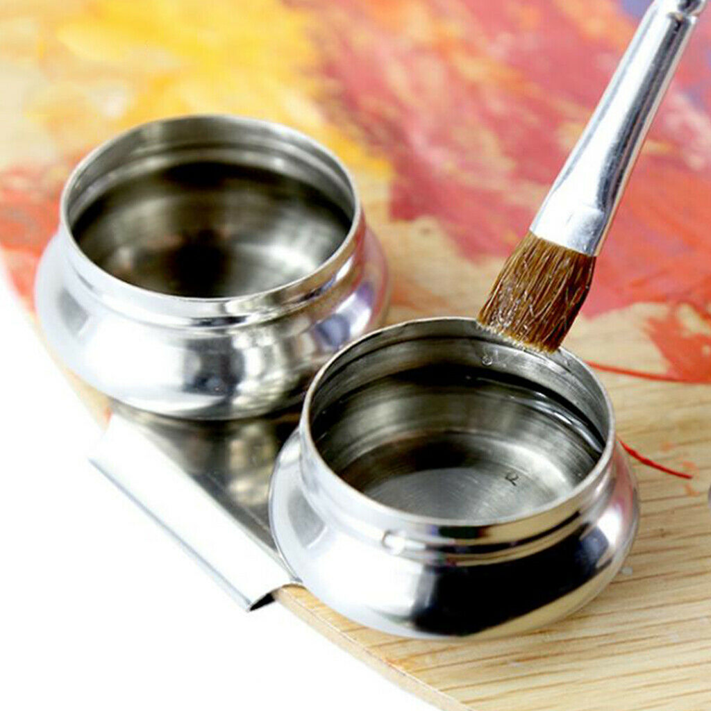 Artists  Single Dipper Palette Clip Container Cup for Oil Acrylic Medium