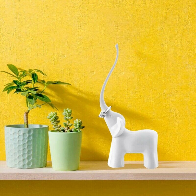 Display Stand Jewelry Elephant Storage Bag Melamine Stand Pendant DecoratioX7E9