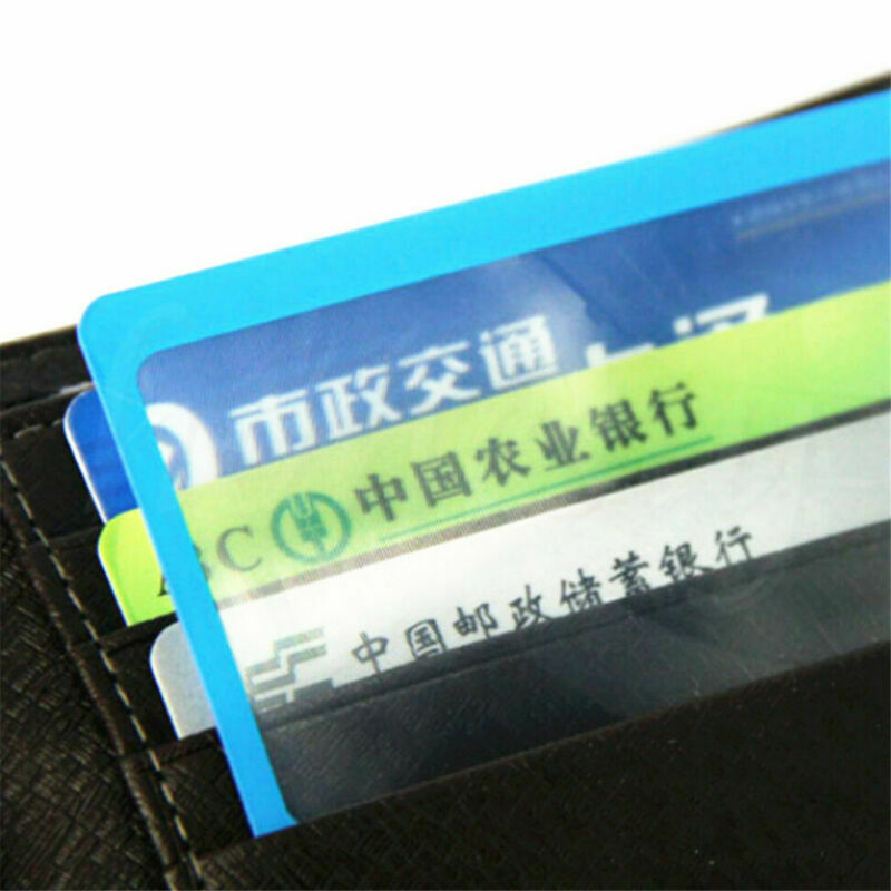 5pcs Reading Credit Card Pocket Magnifier Magnifying Tool Wallet Clip Loupe Lens