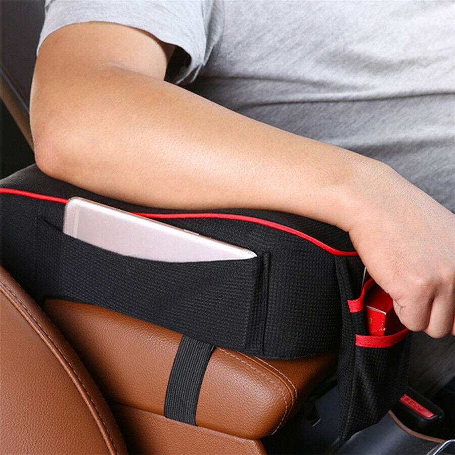 Car Armrest Cushion Pad Center Console Memory Foam Rest Pillow Armrest Support