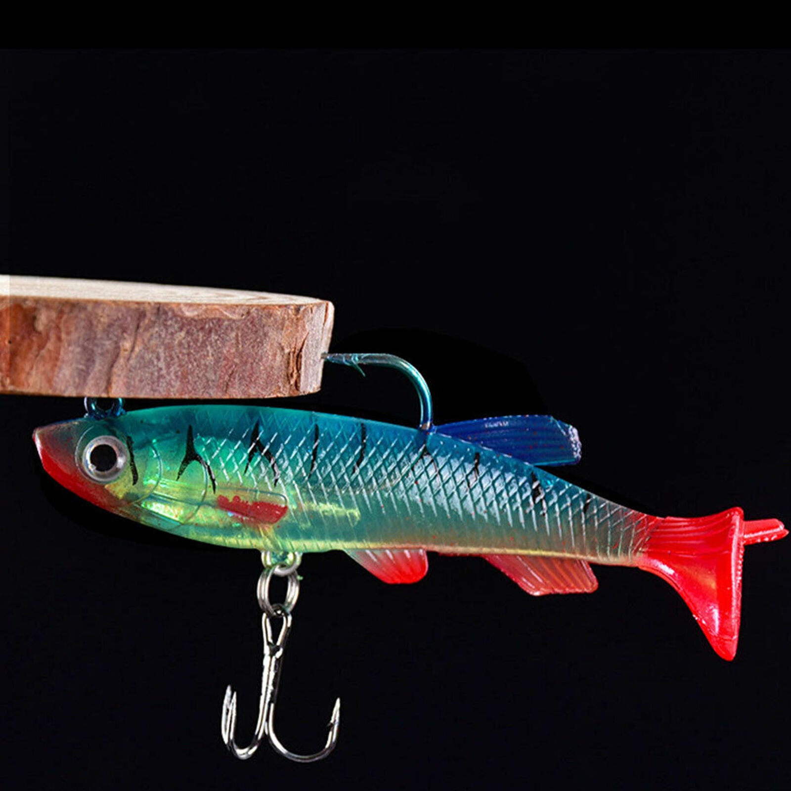 Artificial Lead Fish Pike Jig Fishing Soft Bait Lures Kit Wobbler 5Pcs/set