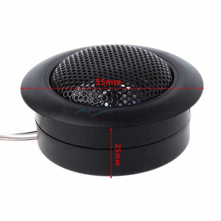 2 Pieces Heat-resitant Voice Coil 93dB/W Pure Sound Car Dome Speaker Tweeter