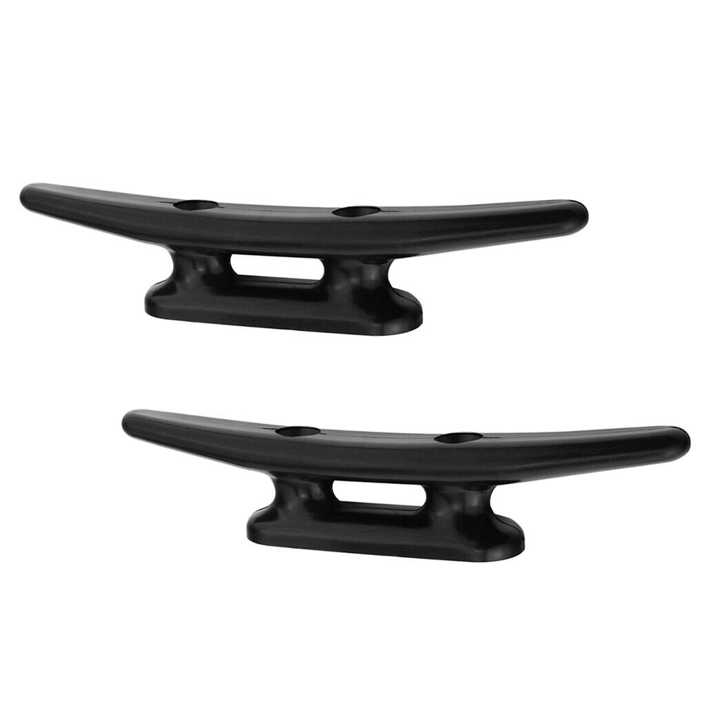 2pcs Heavy Duty Nylon Boat Yacht Rope Cleat Open Base Deck Cabin Hardware