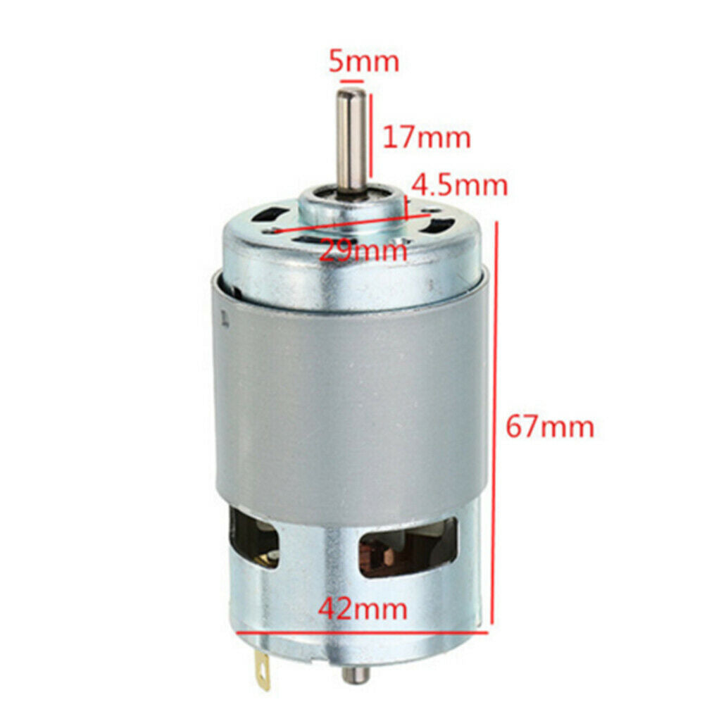 1pack 775 Motor Large Torque 3kg.cm High Speed DC 12V Double Ball Bearings