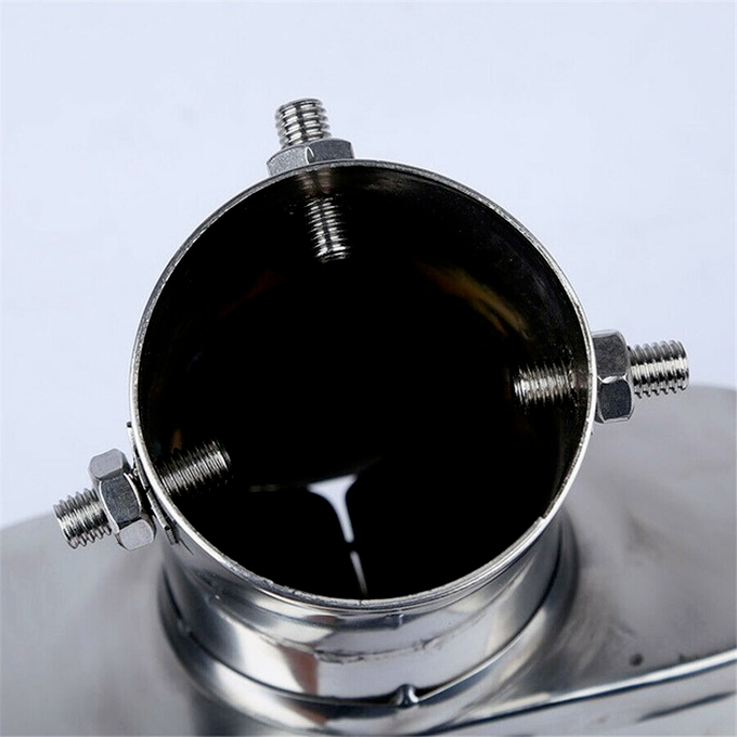 Car Dual Exhaust Tip Square Tail Pipe Muffler Chrome Stainless Steel 63mm/2.5"