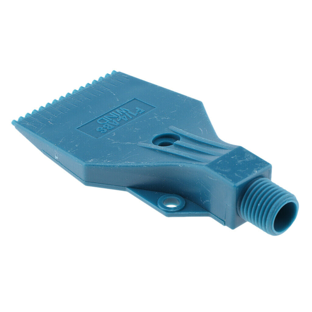 6 Pieces 3 Holes ABS Plastic Blowing Wind Jet Washer Spray Nozzles Blue 46mm