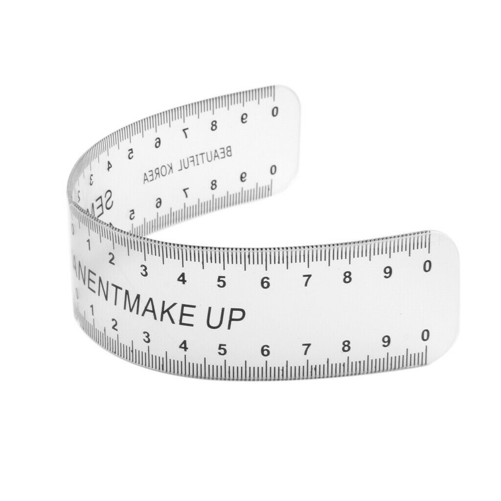 Eyebrow Grooming Balance Stencil Permanent Makeup Measure Ruler Supplies