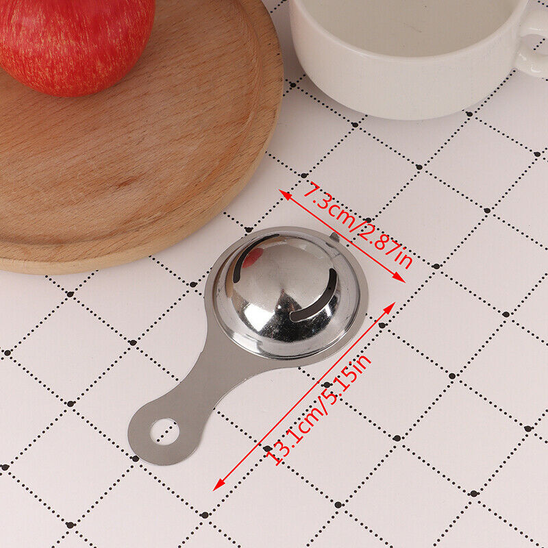Egg Tool Stainless Gadget Separator Yolk Filter Cooking Home Steel White .l8