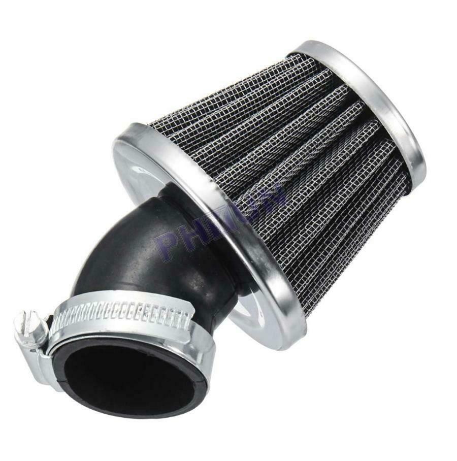 4x 42mm Air Filter Pod 45 Degree Bend Inlet For Motorcycle Scooter ATV Dirt Bike