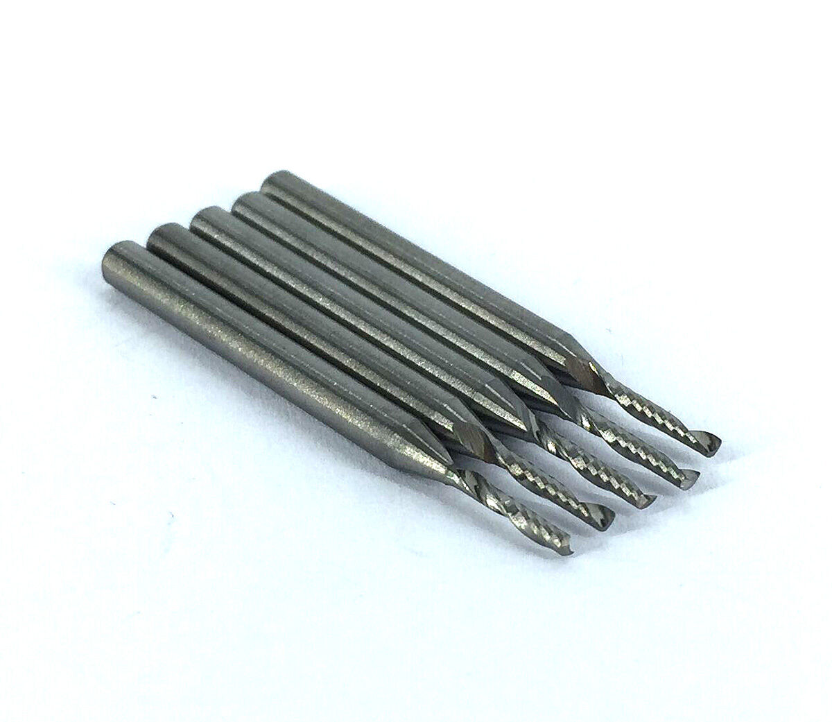 5 pcs 1.5mm Single Flute Carbide Spiral End Mills Router Bit 8mm CEL [M_M_S]