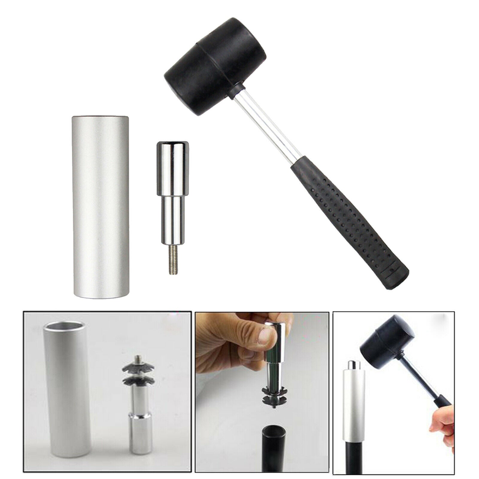 Bicycle Fork Star Nut Installation Tool Driver with Hammer Cycling MTB Bike