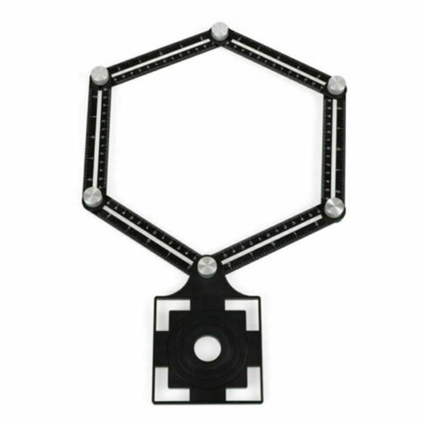 Aluminum Alloy Six-Fold Ruler Tile Opening Locator Vision Punching Artifact