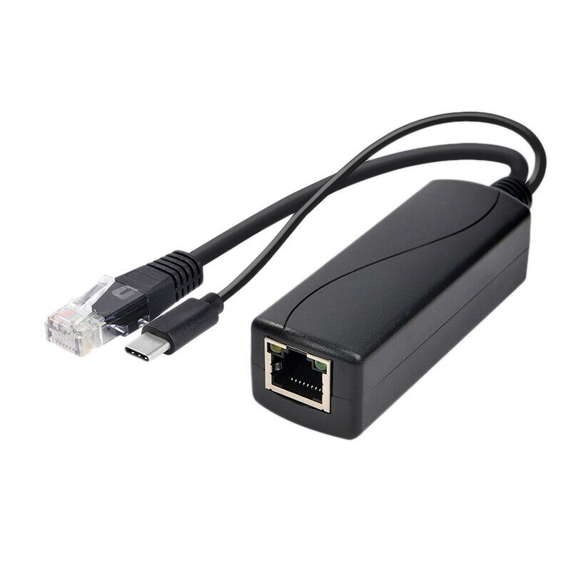 4X(TYPEC0502 5V 2.4A 1500V High Voltage Isolation IEEE802.3Af Poe Splitter F8G7)