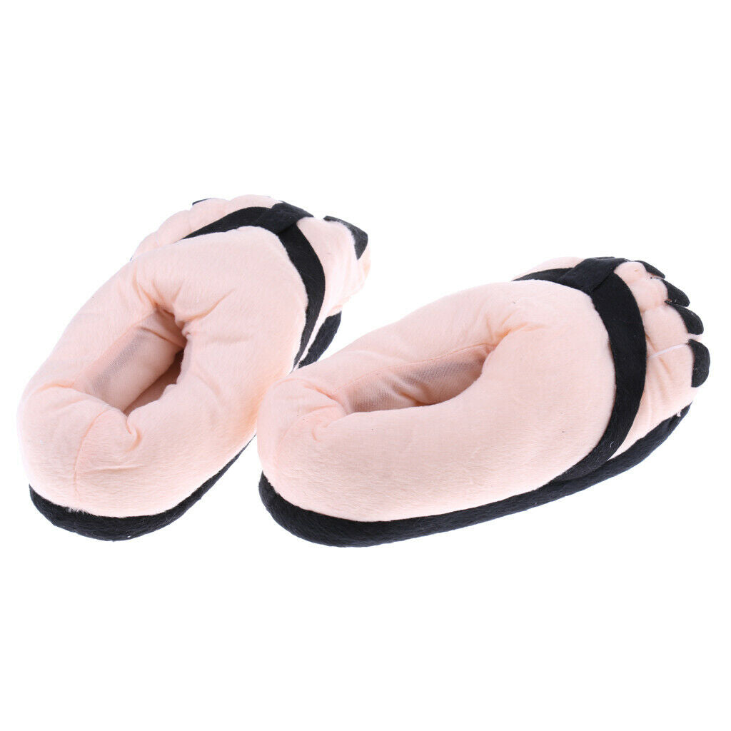 Big Toe Feet Warm Soft Plush Slippers Unisex Winter Indoor Slipper Accessories -