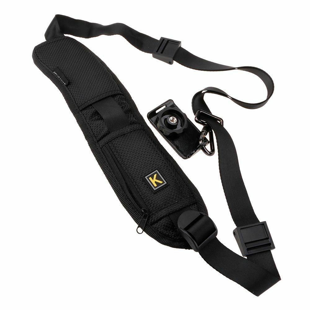 Black Camera Belt Single Neck Shoulder Strap Sling for DSLR Sony Canon Nikon New