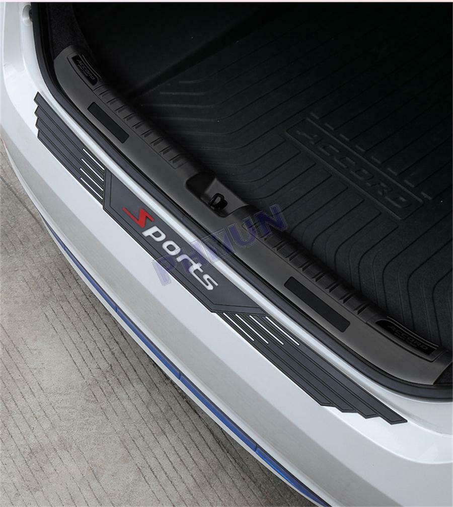 Black Rubber Car Rear Guard Bumper Scratch Protector Non-slip Pad Sport Look 1x