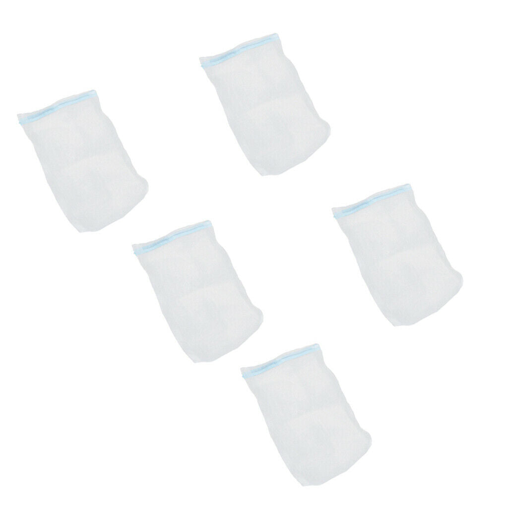 5pcs Aquarium Filter Bags Media Filter Bags for Charcoal Pelletized Remove,