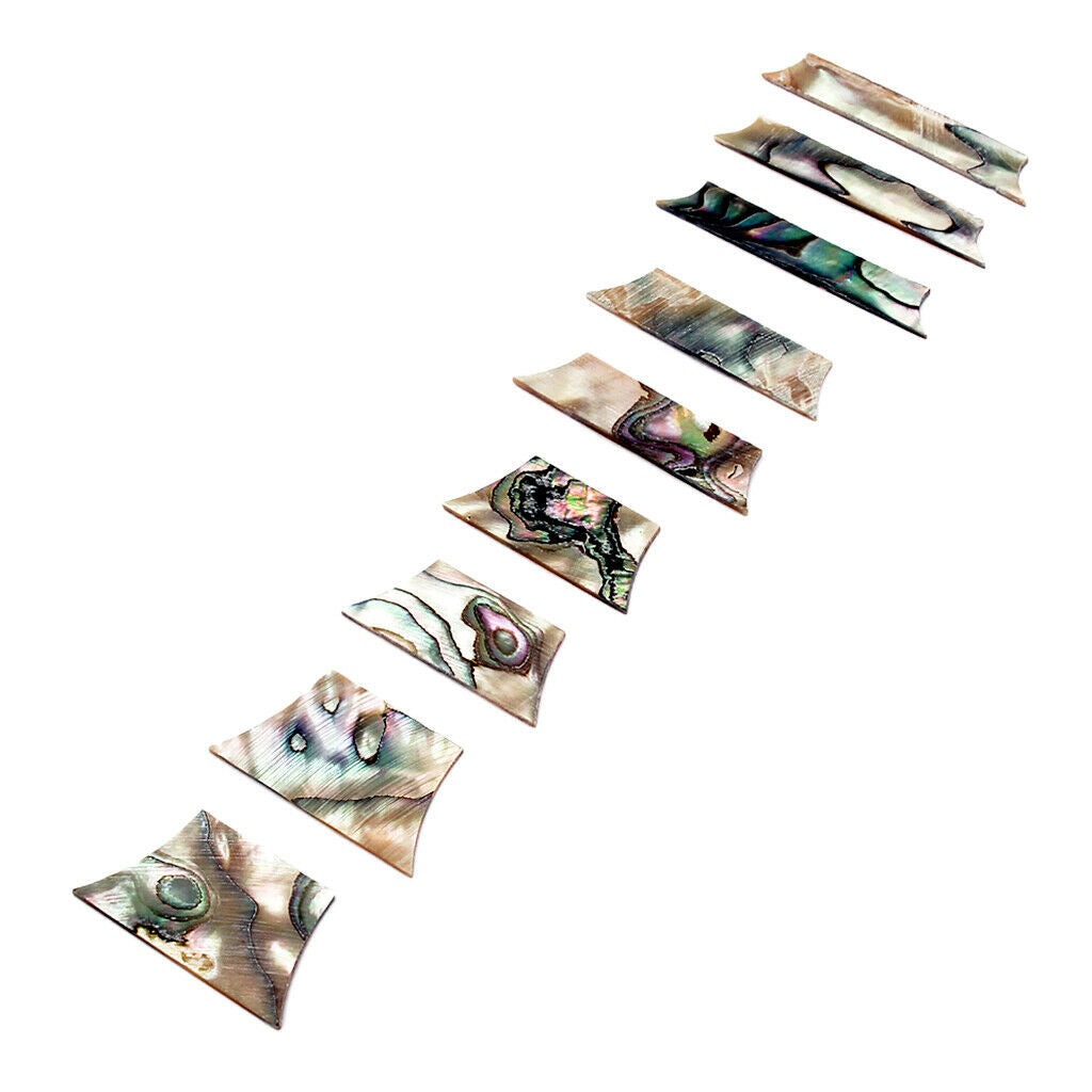 9 Pieces 1.5mm Colorful Abalone Inlay Material Dots Guitar Replacement Gift
