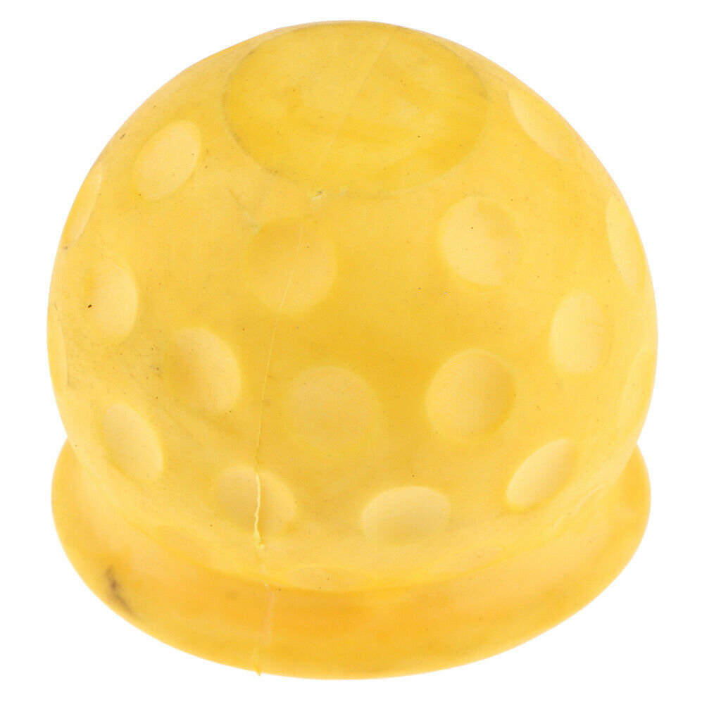 Universal Tow Ball Cap Protective Cover for Car Caravan Towball Yellow
