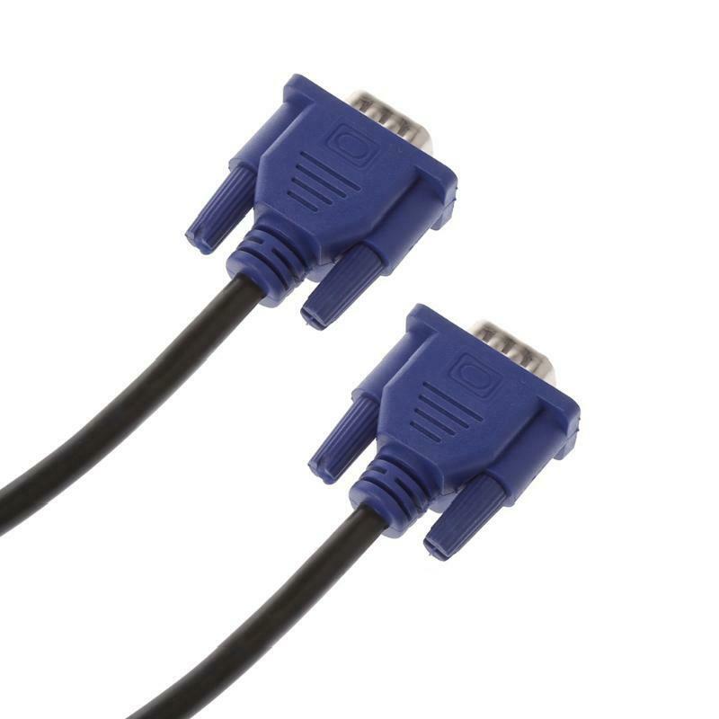 5m VGA 15 Pin Male To Male Extension Cable For PC Laptop Projector HDTV Monitor