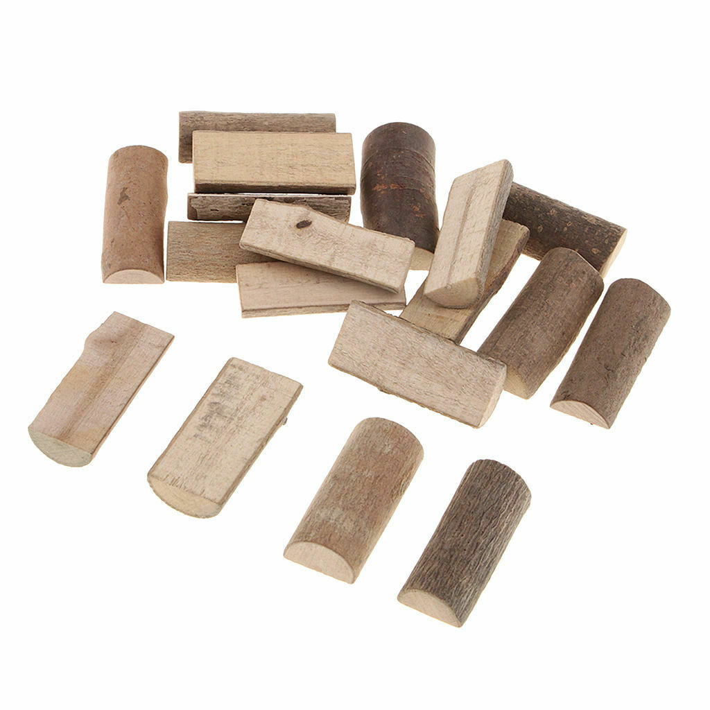 20 Pieces Wooden Slices Tree Slices Wood Slices for DIY Craft Wedding Decoration