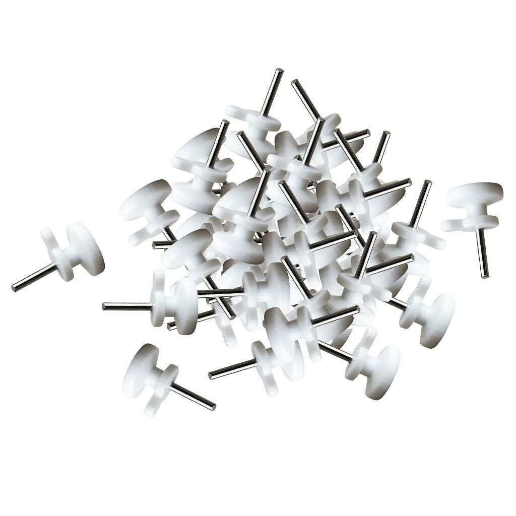50x Plastic Hooks Drywall Hanger Non-Trace Nail for Cinder Block Brick Hardwood