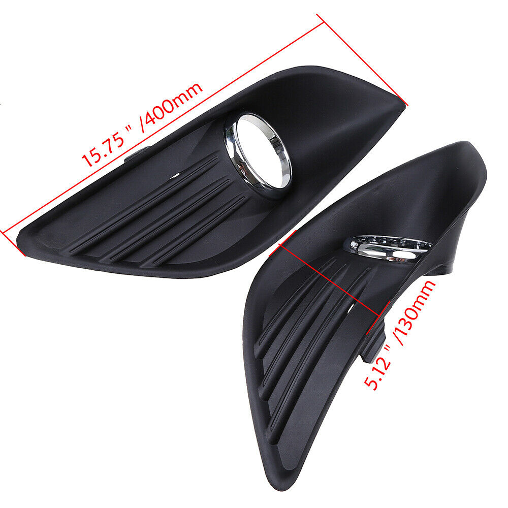 Pair Bumper Fog Light Cover Fit Ford Focus MK2(DA3) Turnier 08-10 8M51-19952-AE