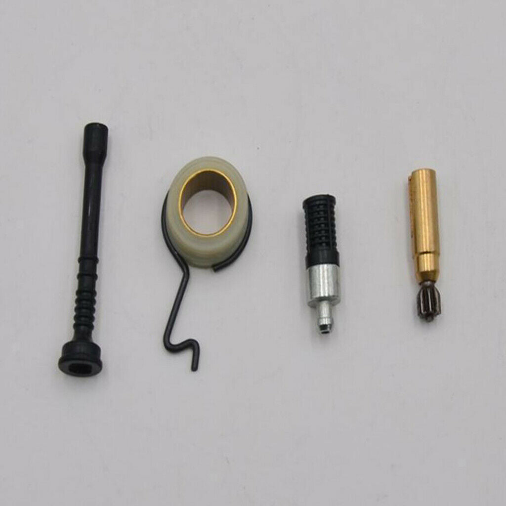 4x Oil Pump Worm Gear Oil Filter Hose Line Set Fit For Stihl ms250 025 New