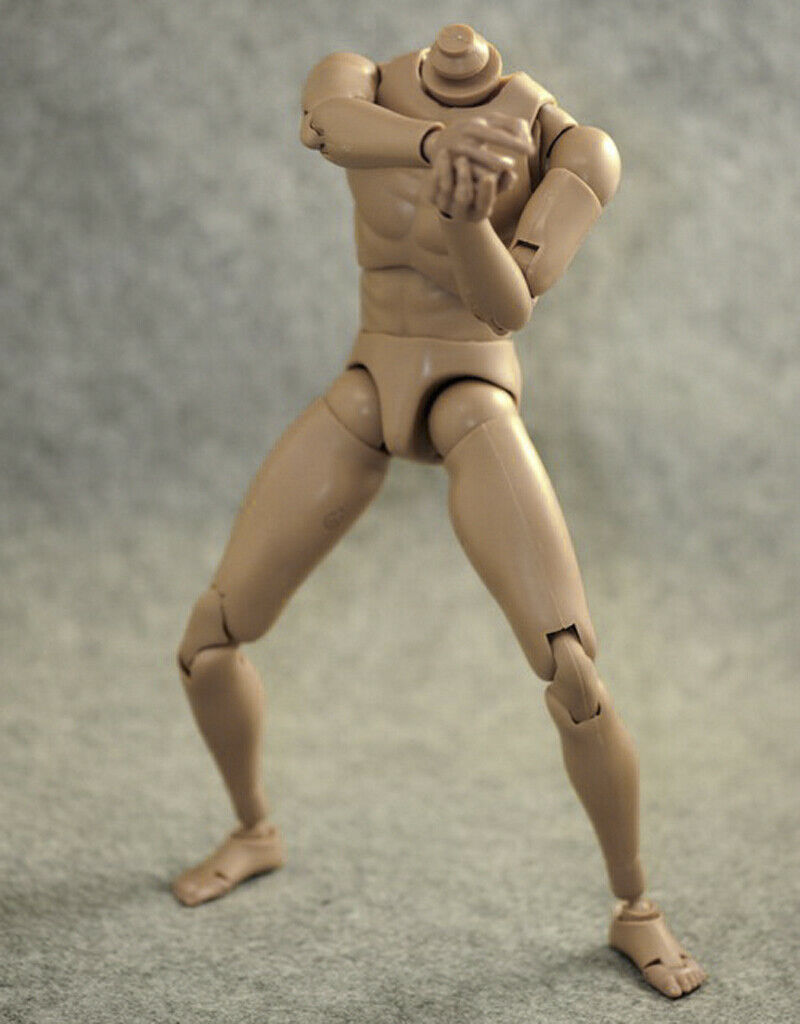 1:6 Action Man Male Semaless Rude Body Carving Skeleton Hobbyists