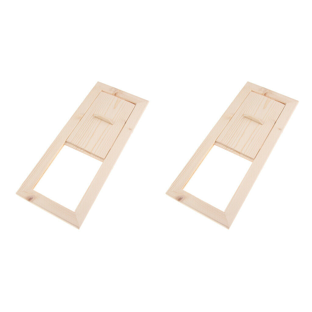 2 x Wood Sauna Air Vent Panel Adjustable Ventilation Louvers Spa Air Vent Grille