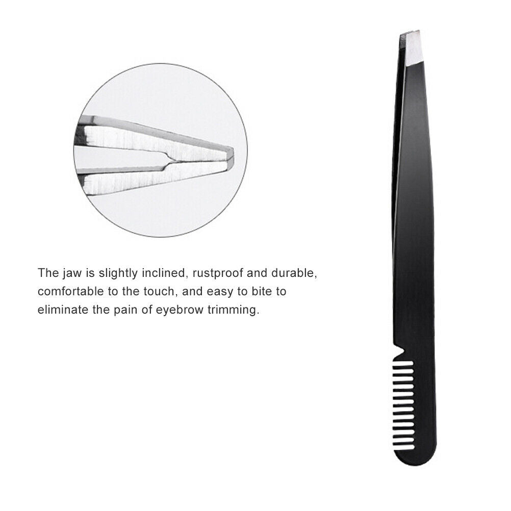 4Pcs Stainless Steel Eyebrow Scissors Set Eyebrow Shaping Clip Makeup Tools