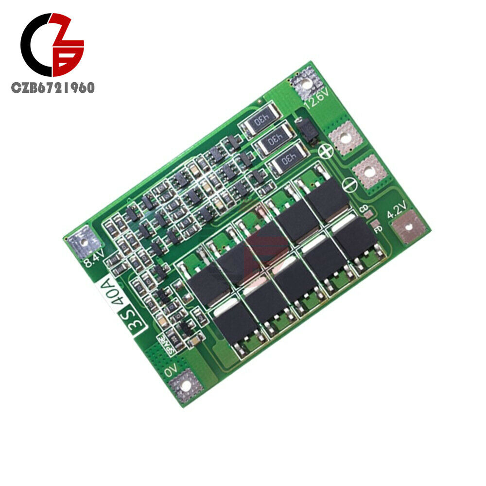 18650 3S 40A 11.1V 12.6V FBMS Protection Board Lithium Battery or Drill Motor