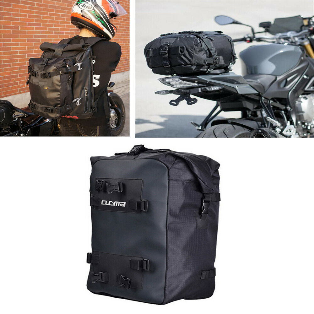 10L Motorcycle Tail Bag Storage Bag Shoulder Bag w/ Shoulder Straps Universal