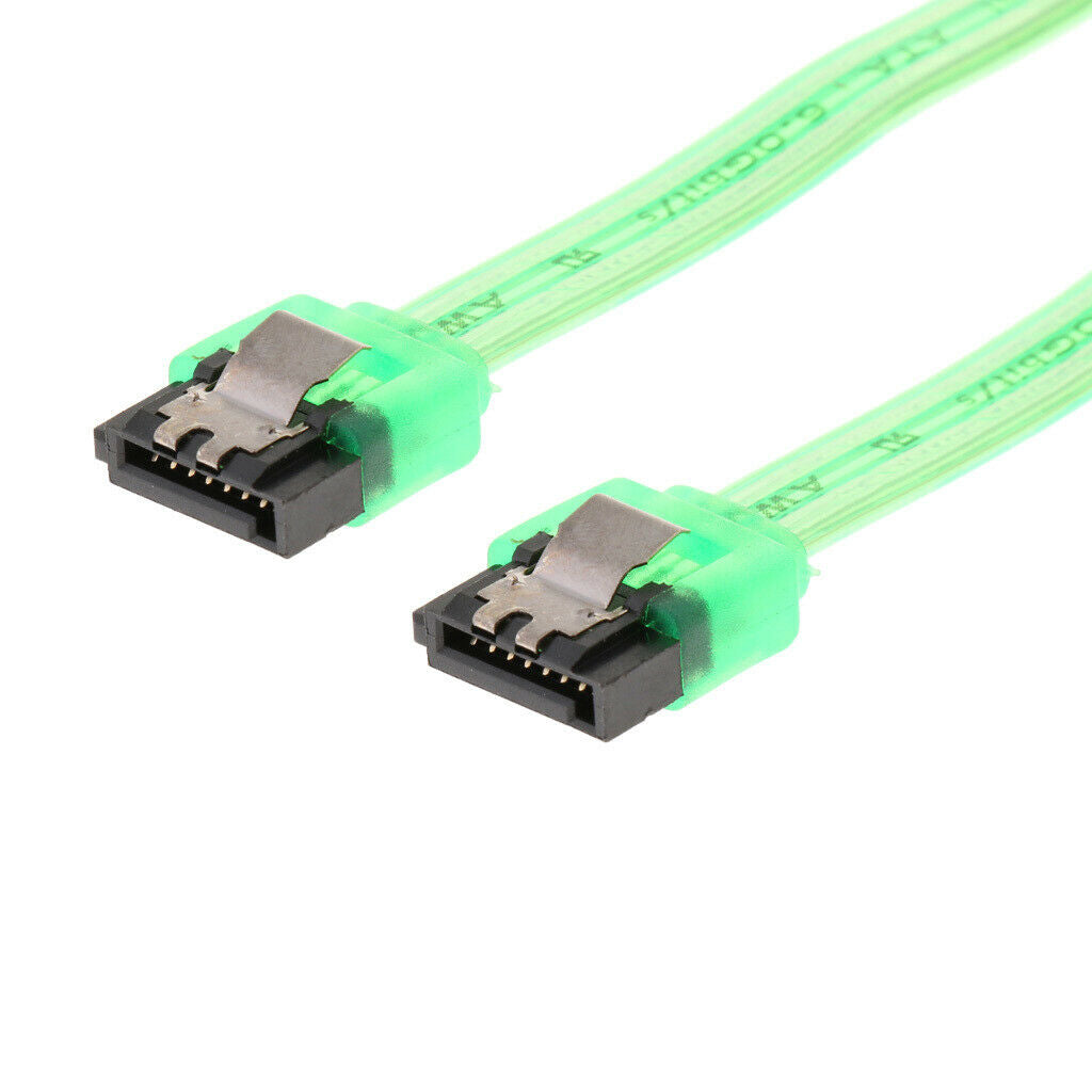 SATA 3.0 III SATA 3 HDD Data Cable Cord 10 Inch for HDD SSD Green