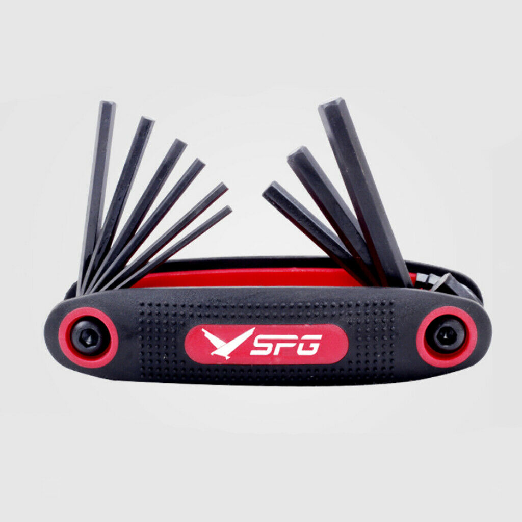 Archery Bow 9 in 1 Hex Wrenches Spanners Tools for Repairing Adjusting Bow