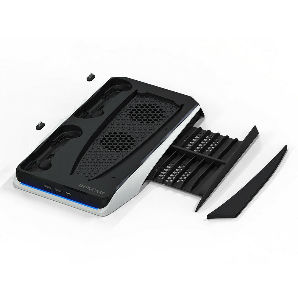 For PS5 PS5 Digital Edition Vertical Cooling Stand Dual Controller Charger