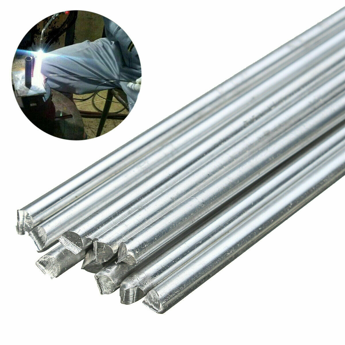 20Pcs Low Temperature Aluminum Welding Solder Wire Flux Cored Brazing Repair Rod
