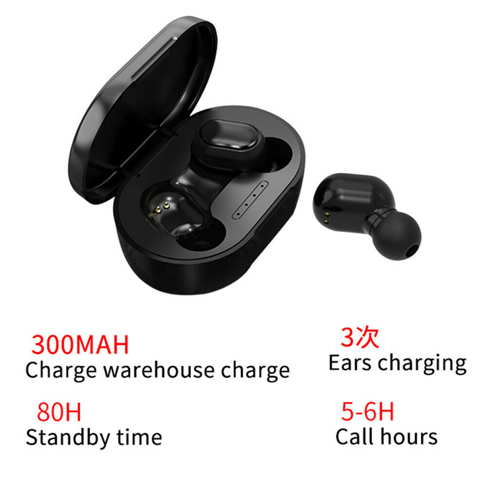 E7S TWS 5.0 Binaural HD Call LED Display Wireless Bluetooth Headset Headphone