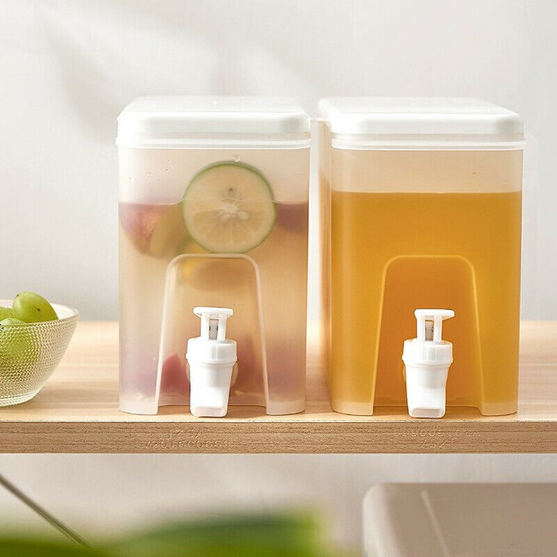 3.5L Cold Water Jug Faucet Cold Water Bottle Container Lemon Juice Container KX