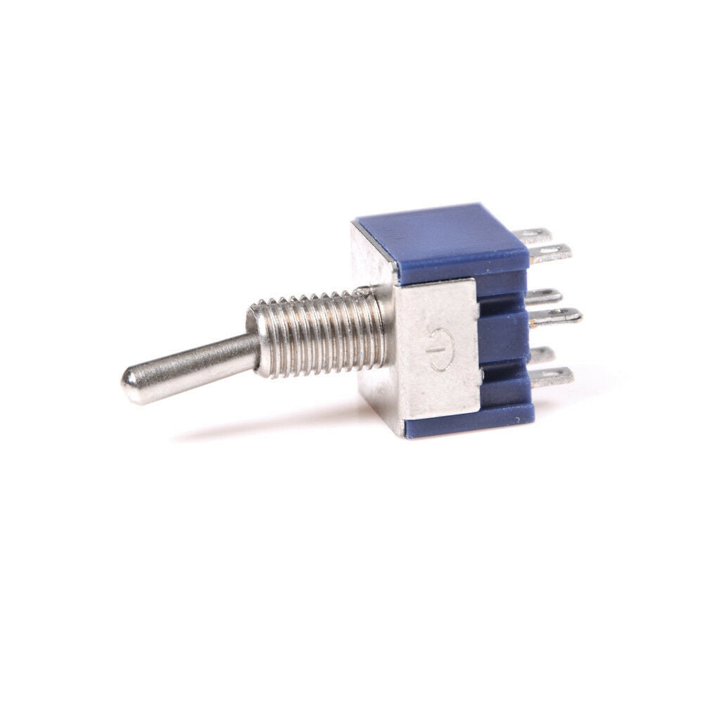 5Pcs 6Pin 3Position ON-OFF-ON DPDT Latching Toggle Switch FH 125V/6A NJR WF