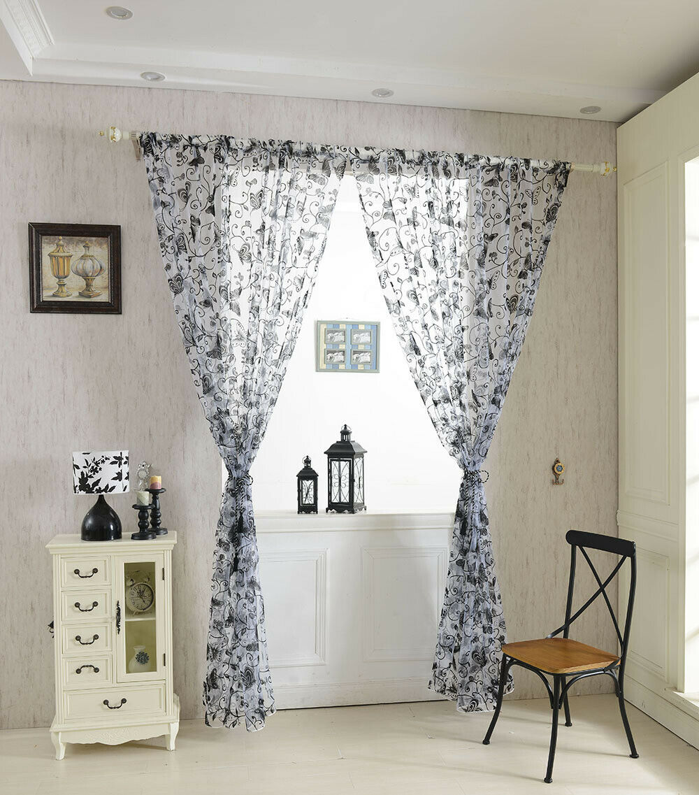 100 * 200cm Butterfly Window Veil Of